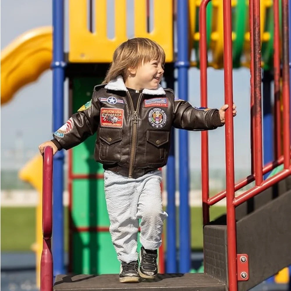 NWT Up and Away Children's Medium-Weight A-2 Bomber Jacket - Picture 2 of 9